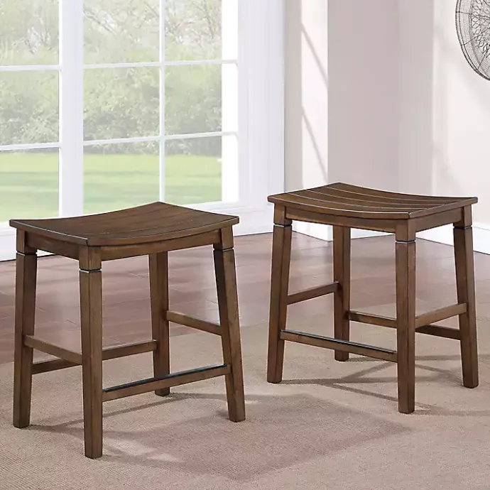 Online Kirklands Home Wood Counter Stool 5-pc. Dining Set Brown