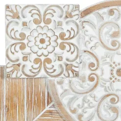 Online Kirklands Home Brown Wood Geometric Layered Shapes Wall Plaque