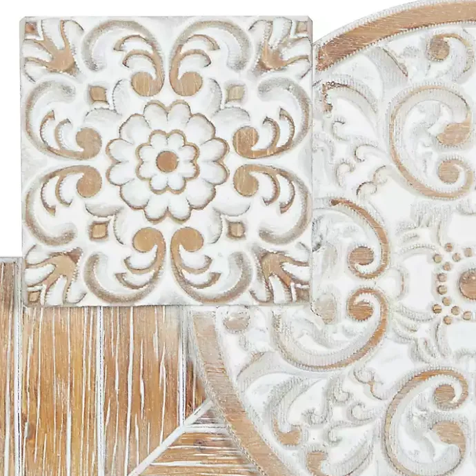 Online Kirklands Home Brown Wood Geometric Layered Shapes Wall Plaque