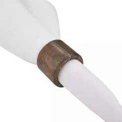 Kirklands Home Wood Napkin Rings, Set of 4 Brown