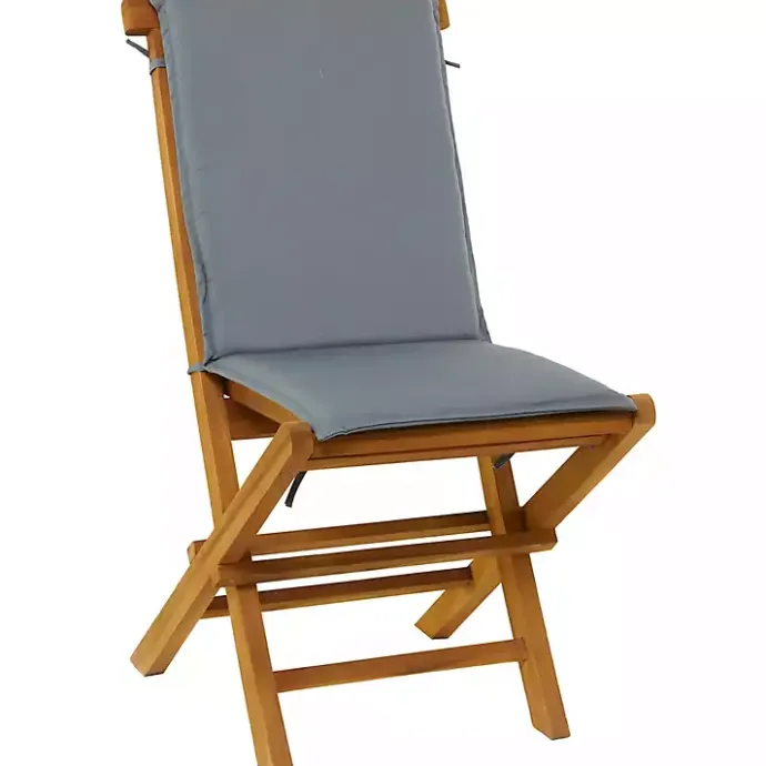 Sale Kirklands Home Wood Outdoor Folding Dining Chairs, Set of 2 Brown