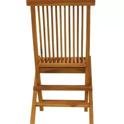 Sale Kirklands Home Wood Outdoor Folding Dining Chairs, Set of 2 Brown