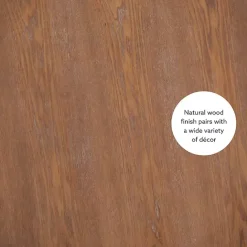 Sale Kirklands Home Wood Round Base Side Table Brown