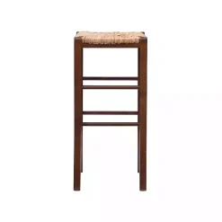 Outlet Kirklands Home Wood Seagrass Backless 2-pc. Bar Stool Set Brown