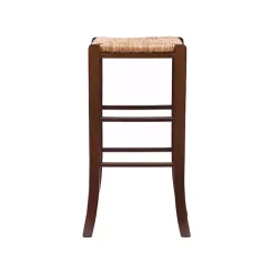 Outlet Kirklands Home Wood Seagrass Backless 2-pc. Bar Stool Set Brown