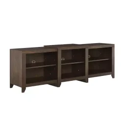 Kirklands Home Wood 6-Shelf Media Cabinet Brown