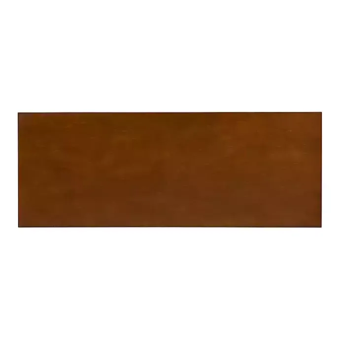 Best Kirklands Home Wood Slatted Bottom Shelf Console Table Brown