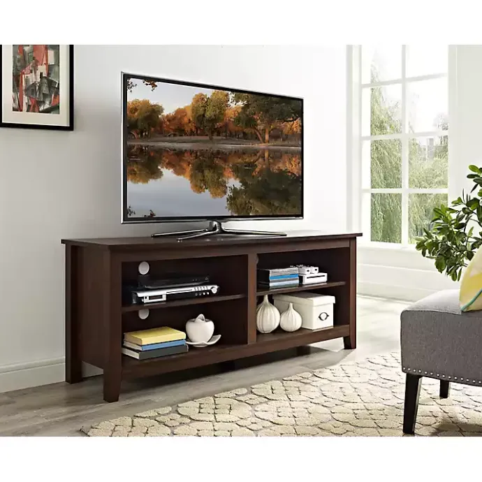 Discount Kirklands Home Wood TV Stand, 58 in. Brown