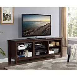 New Kirklands Home Wood TV Stand, 70 in. Brown