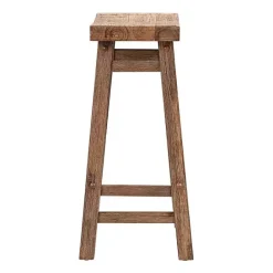 Sale Kirklands Home Wooden Saddle Seat Counter Stool Brown