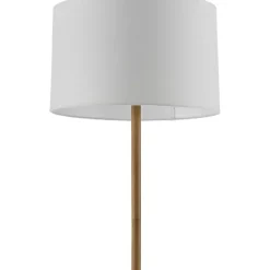 Sale Kirklands Home Brown Woven Marni Floor Lamp White