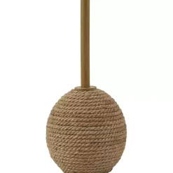 Sale Kirklands Home Brown Woven Marni Floor Lamp White