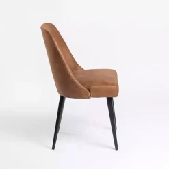 Best Kirklands Home Wyatt Faux Leather Dining Chairs, Set of 2 Brown