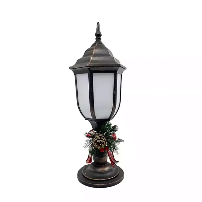 Best Kirklands Home Brushed Bronze Fireglow Lamp Post Brown