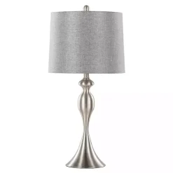 Kirklands Home Brushed Nickel Ashley Table Lamps, Set of 2