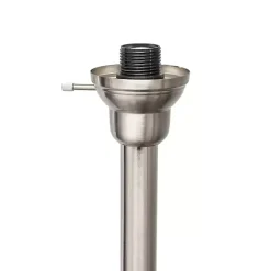 Hot Kirklands Home Brushed Nickel 3-Scallop Glass Floor Lamp Gray