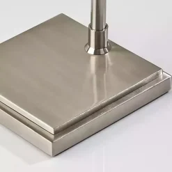 Outlet Kirklands Home Brushed Adjustable Arm Floor Lamp Silver