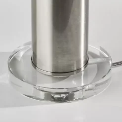 Best Kirklands Home Brushed Steel Cylinder Table Lamp White