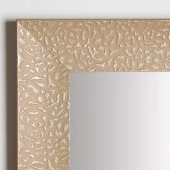 Outlet Kirklands Home Buff Textured Astrid Profile Mirror