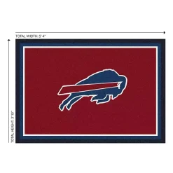 Best Kirklands Home Buffalo Bills Area Rug, 4x6 Red