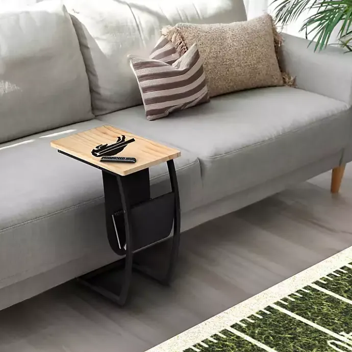 Best Kirklands Home Buffalo Bills Wood C-Table Tan