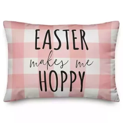 New Kirklands Home Buffalo Check Easter Pillow
