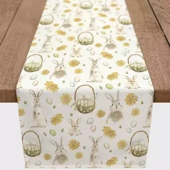 Hot Kirklands Home Bunnies and Baskets Easter Table Runner, 90 in.