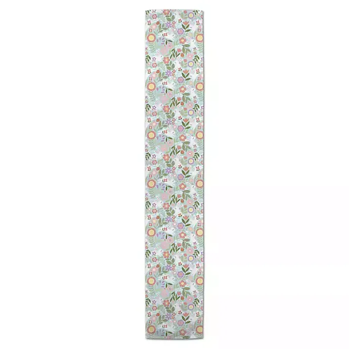 New Kirklands Home Bunnies and Blossoms Table Runner, 90 in.