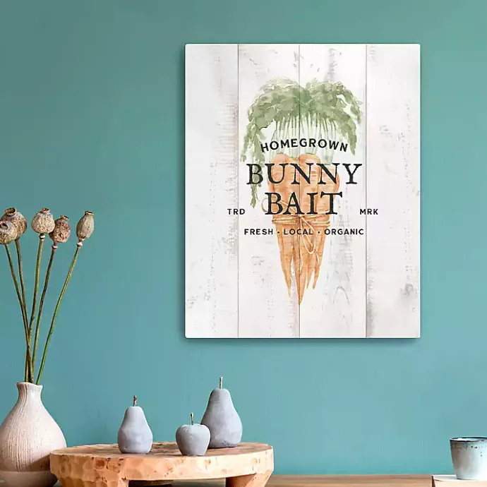 Kirklands Home Bunny Bait Carrot Canvas Art Print