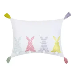 Online Kirklands Home Bunny Bums Tassel Easter Throw Pillow