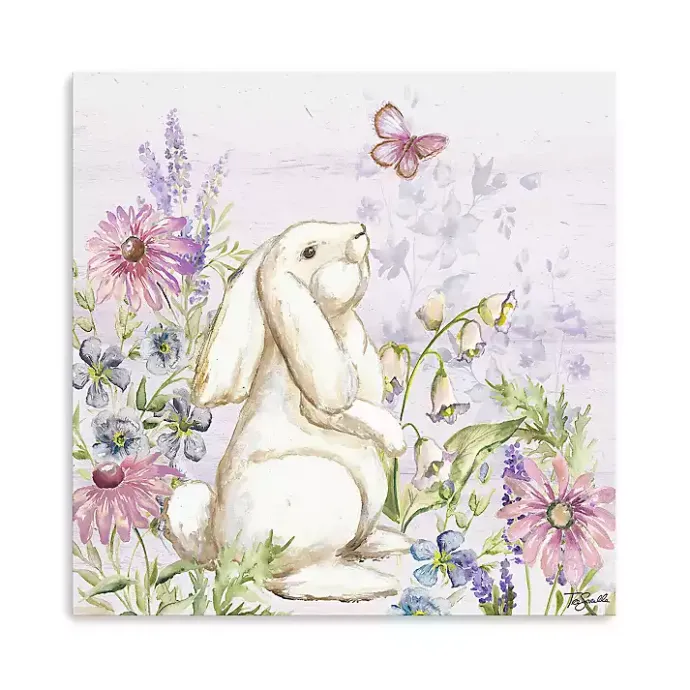 Online Kirklands Home Bunny Butterfly Trail I Canvas Art Print