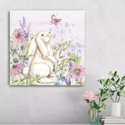 Online Kirklands Home Bunny Butterfly Trail I Canvas Art Print