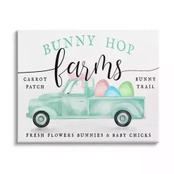 Outlet Kirklands Home Bunny Hop Farm Framed Easter Wall Art
