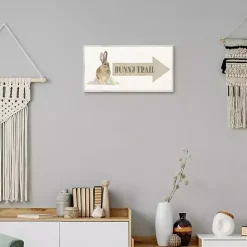 New Kirklands Home Bunny Trail Arrow Easter Canvas Wall Art