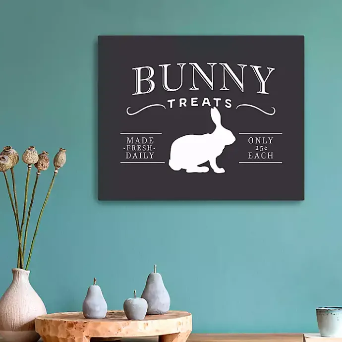 Best Kirklands Home Bunny Treats Easter Canvas Art Print