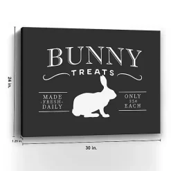 Best Kirklands Home Bunny Treats Easter Canvas Art Print