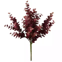 Outlet Kirklands Home Burgundy Jade Leaf Sprays, Set of 4