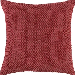Online Kirklands Home Burgundy Woven Nubby Pillow Red