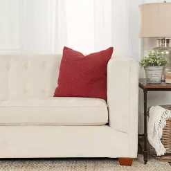 Online Kirklands Home Burgundy Woven Nubby Pillow Red