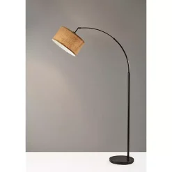 Hot Kirklands Home Burlap Arc Floor Lamp Tan