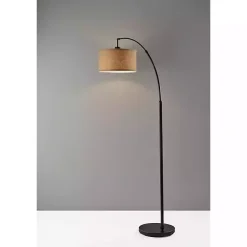 Hot Kirklands Home Burlap Arc Floor Lamp Tan