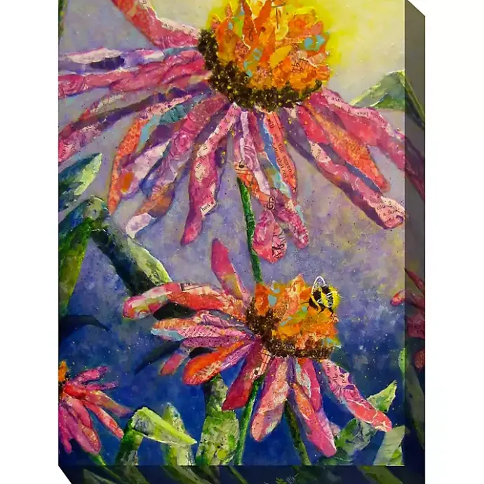 Best Kirklands Home Busy Bee Outdoor Canvas Art Print Multi