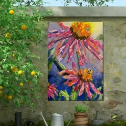 Best Kirklands Home Busy Bee Outdoor Canvas Art Print Multi