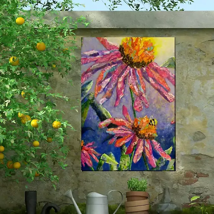 Best Kirklands Home Busy Bee Outdoor Canvas Art Print Multi