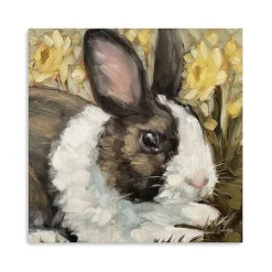 Sale Kirklands Home Buttercup Bunny Canvas Art Print