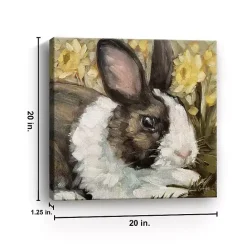 Sale Kirklands Home Buttercup Bunny Canvas Art Print