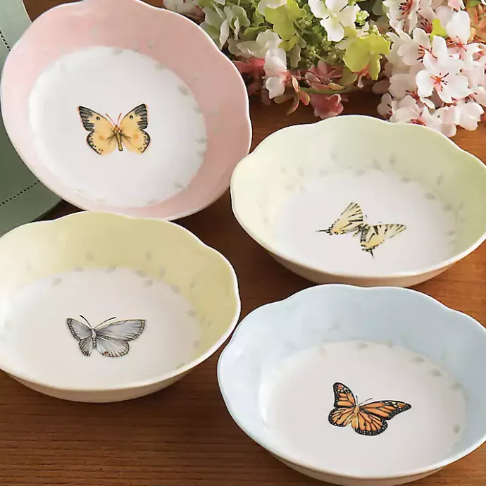 Kirklands Home Butterfly Meadow Fruit Bowls, Set of 4