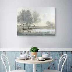 Online Kirklands Home By the Pond II Canvas Art Print Gray