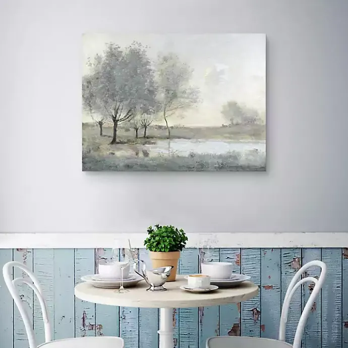 Online Kirklands Home By the Pond II Canvas Art Print Gray
