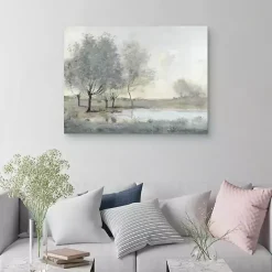 Online Kirklands Home By the Pond II Canvas Art Print Gray